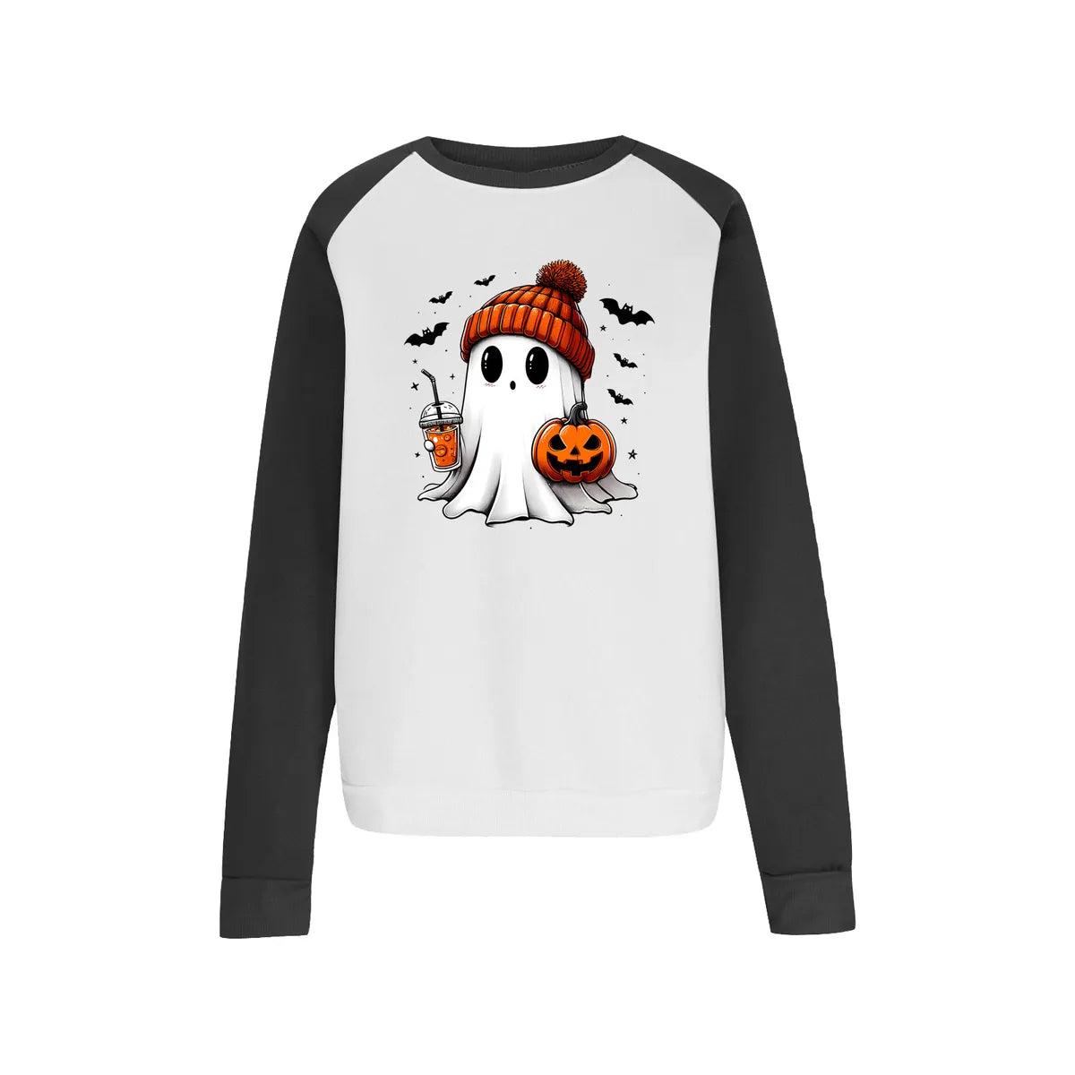 Hoodies & Sweatshirts Long Sleeve Printing Streetwear Pumpkin Ghost