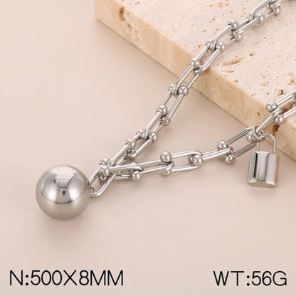 Fashion Geometric Titanium Steel Plating No Inlaid Bracelets