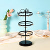 Hot 5 Layer 220 Hole Earrings Metal Rotating Earrings Storage Box, Exquisite Jewelry Display Stand