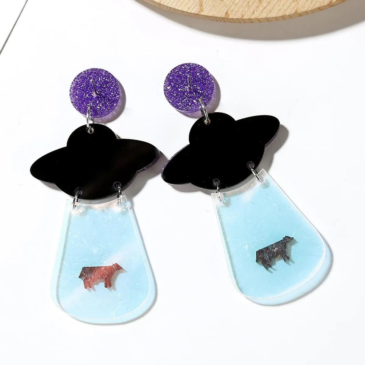 Fashion Cartoon Character Arylic No Inlaid Earrings