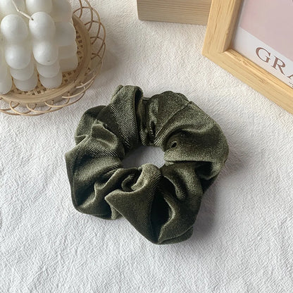 Hot Hair Ring 46 Color Gold Velvet Large Intestine Hair Ring Head Flower Hair Scrunchies