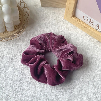 Hot Hair Ring 46 Color Gold Velvet Large Intestine Hair Ring Head Flower Hair Scrunchies