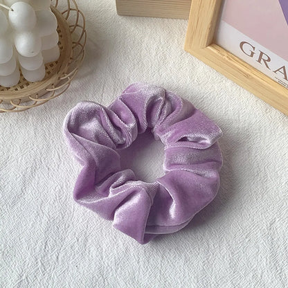 Hot Hair Ring 46 Color Gold Velvet Large Intestine Hair Ring Head Flower Hair Scrunchies