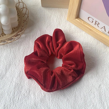 Hot Hair Ring 46 Color Gold Velvet Large Intestine Hair Ring Head Flower Hair Scrunchies