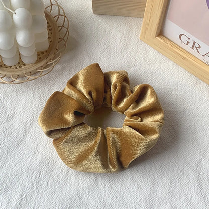 Hot Hair Ring 46 Color Gold Velvet Large Intestine Hair Ring Head Flower Hair Scrunchies