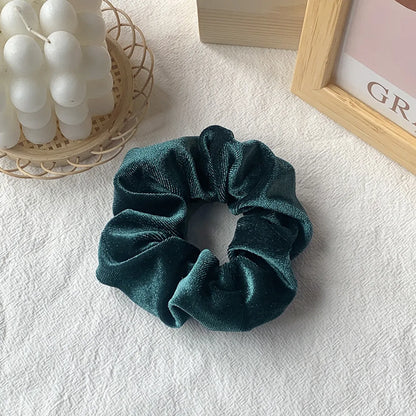 Hot Hair Ring 46 Color Gold Velvet Large Intestine Hair Ring Head Flower Hair Scrunchies