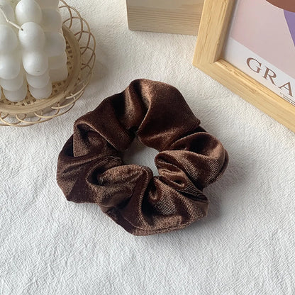 Hot Hair Ring 46 Color Gold Velvet Large Intestine Hair Ring Head Flower Hair Scrunchies