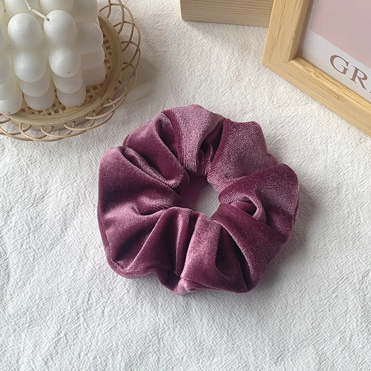 Hot Hair Ring 46 Color Gold Velvet Large Intestine Hair Ring Head Flower Hair Scrunchies