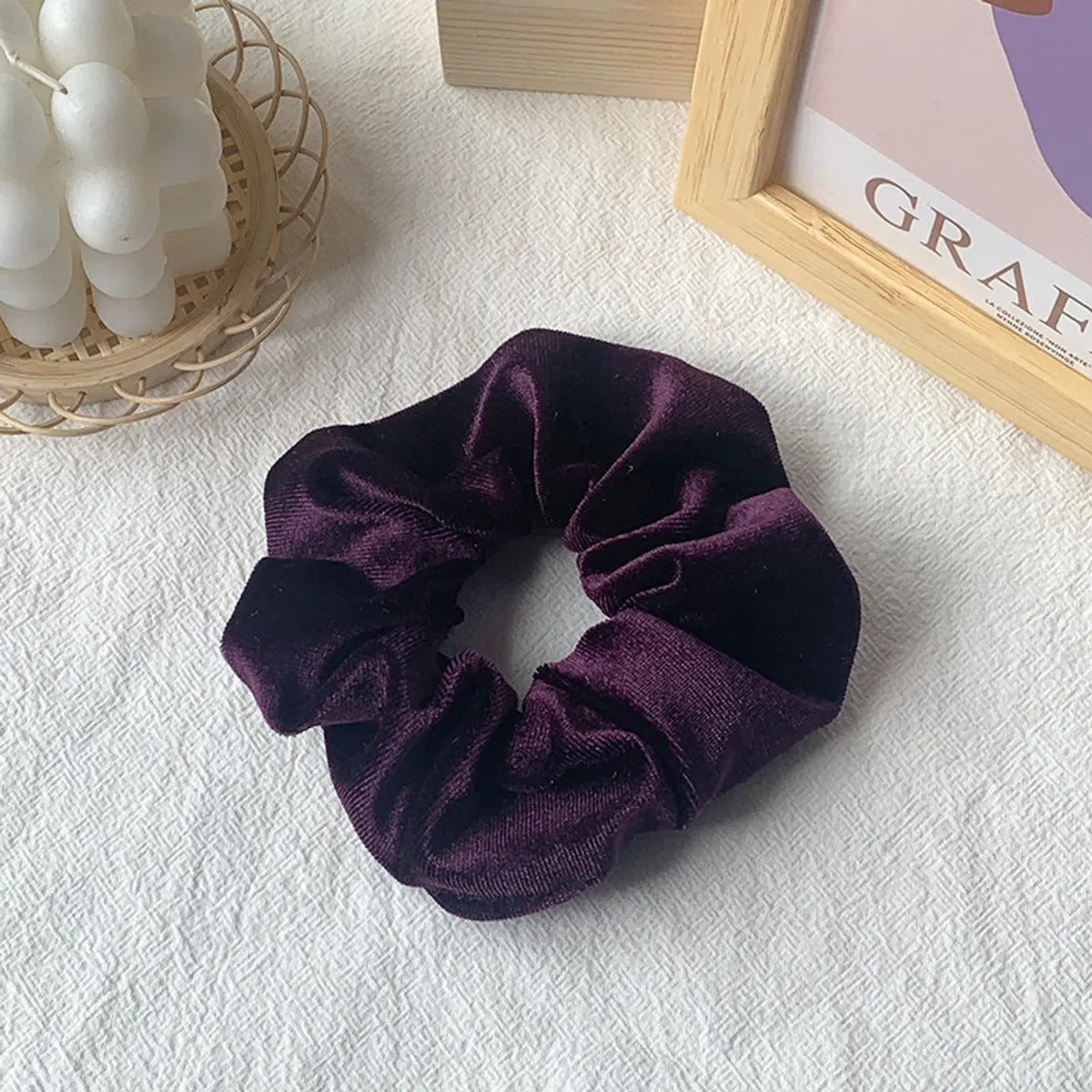 Hot Hair Ring 46 Color Gold Velvet Large Intestine Hair Ring Head Flower Hair Scrunchies