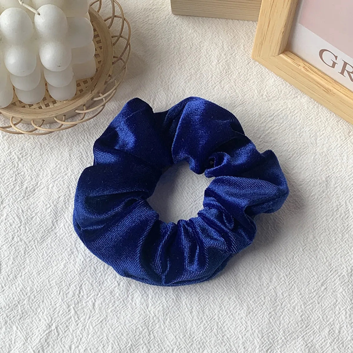 Hot Hair Ring 46 Color Gold Velvet Large Intestine Hair Ring Head Flower Hair Scrunchies