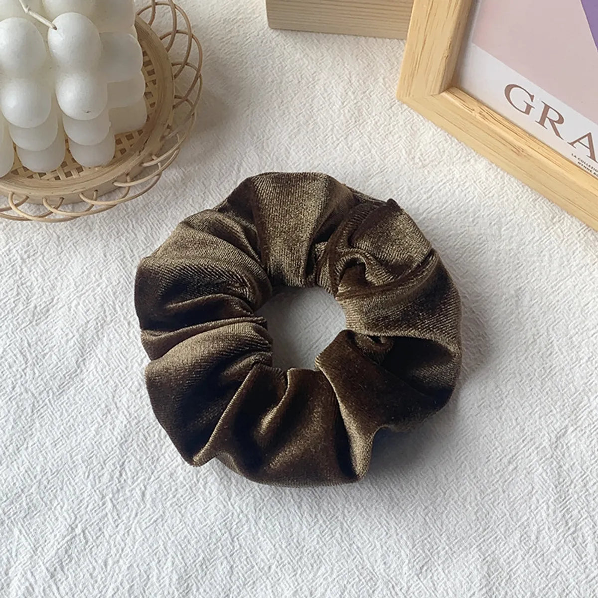 Hot Hair Ring 46 Color Gold Velvet Large Intestine Hair Ring Head Flower Hair Scrunchies