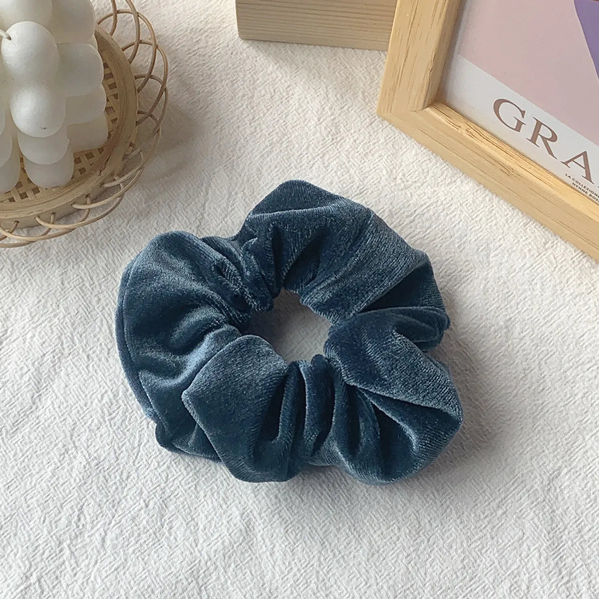 Hot Hair Ring 46 Color Gold Velvet Large Intestine Hair Ring Head Flower Hair Scrunchies