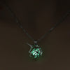 Hot Sale Luminous Cage Fashion Openable Pendant Halloween Luminous Jewelry Alloy Necklace