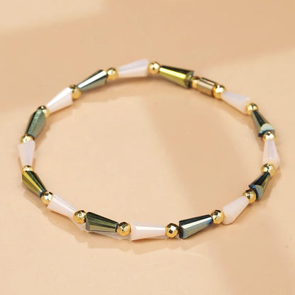 Simple Style Commute Color Block Arylic Crystal Beads Beaded Women'S Bracelets