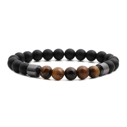 Hot Sale Tiger's Eye Black Gallstone Bracelet Beaded Diy Bracelet Beaded Wholesale Gooddiy