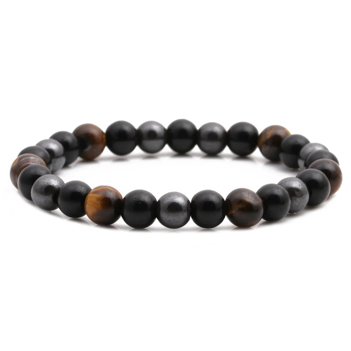 Hot Sale Tiger's Eye Black Gallstone Bracelet Beaded Diy Bracelet Beaded Wholesale Gooddiy