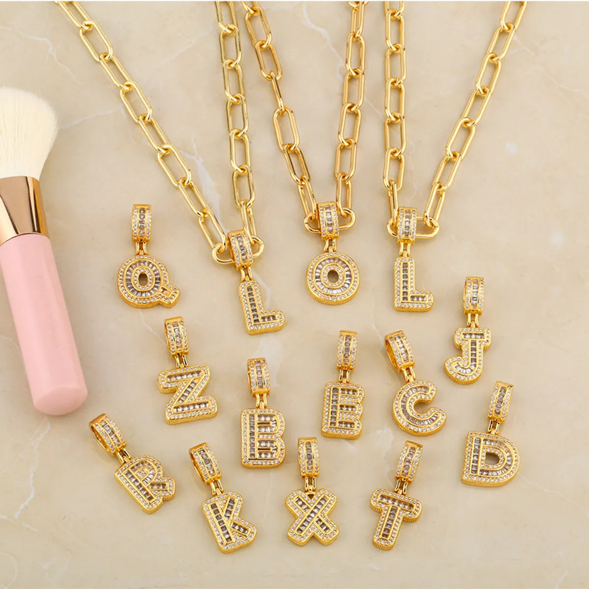 Hot Selling 26 English Letter Pendants Diy Necklace