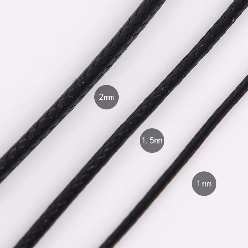 Hot Selling Direct Selling 1-2mm Color Korean Wax Line Wax Rope Necklace Bracelet Rope Leather Rope Diy Hand Woven Rope