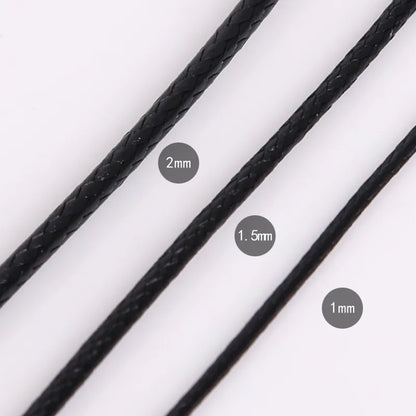 Hot Selling Direct Selling 1-2mm Color Korean Wax Line Wax Rope Necklace Bracelet Rope Leather Rope Diy Hand Woven Rope