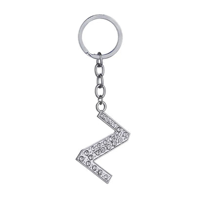 Hot-Selling Fashion 26 English Letters Diamond Keychain  Wholesale