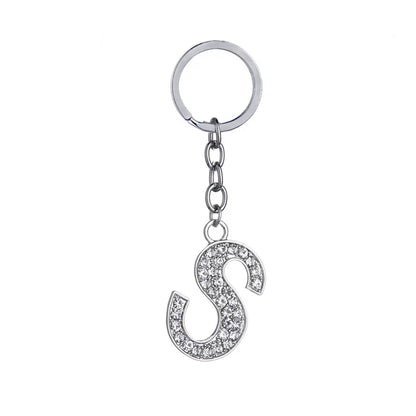 Hot-Selling Fashion 26 English Letters Diamond Keychain  Wholesale