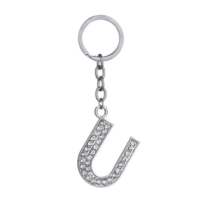 Hot-Selling Fashion 26 English Letters Diamond Keychain  Wholesale