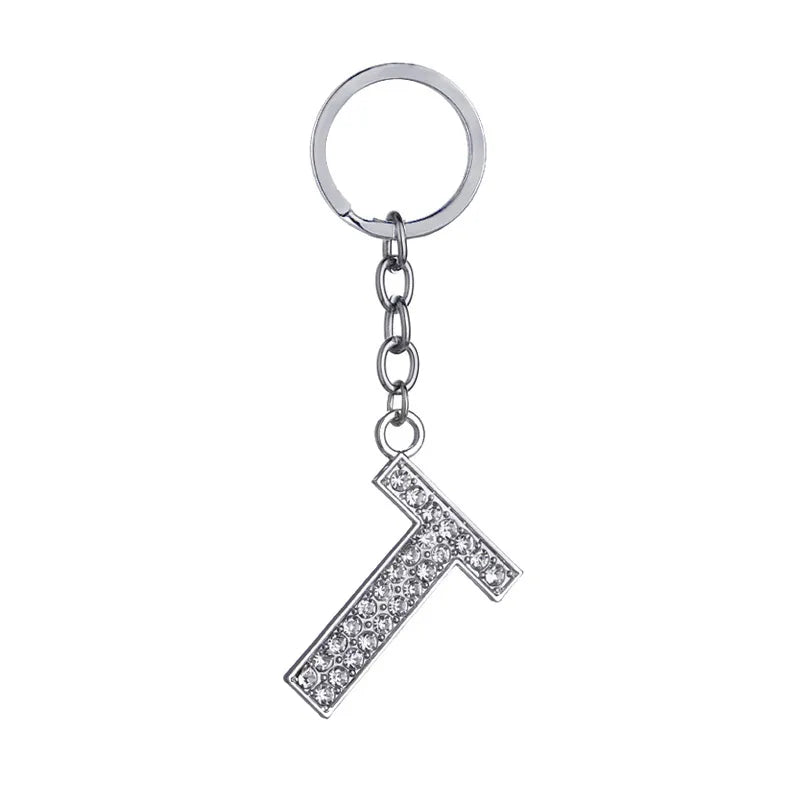 Hot-Selling Fashion 26 English Letters Diamond Keychain  Wholesale