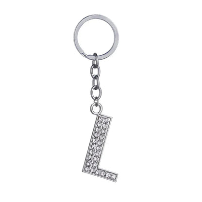 Hot-Selling Fashion 26 English Letters Diamond Keychain  Wholesale