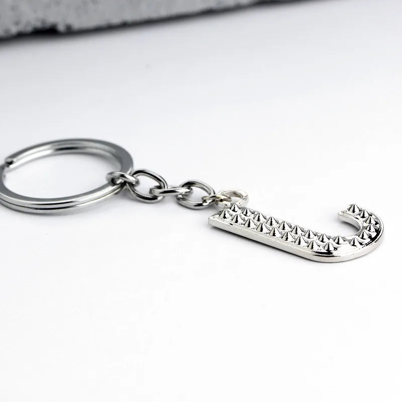 Hot-Selling Fashion 26 English Letters Diamond Keychain  Wholesale