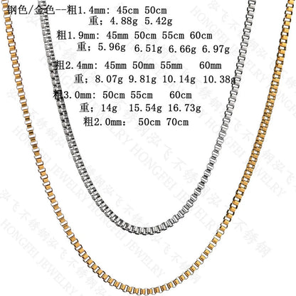 304 Stainless Steel Simple Style Necklace