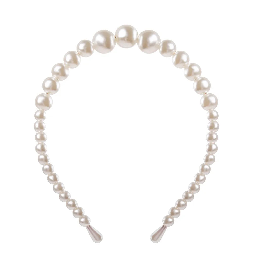 Hot Selling Faux Pearl Headband Creative Retro Fashion Pearl Headband