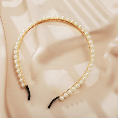 Hot Selling Faux Pearl Headband Creative Retro Fashion Pearl Headband