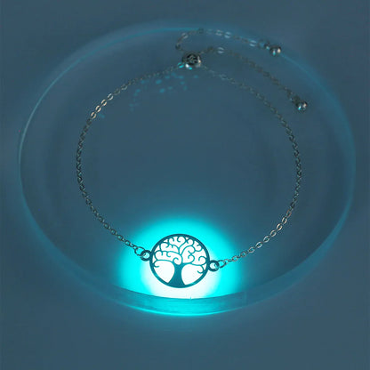 Hot-Selling Luminous Moon Bracelet Creative Simple Civet Cat Fluorescent Anklet Accessories