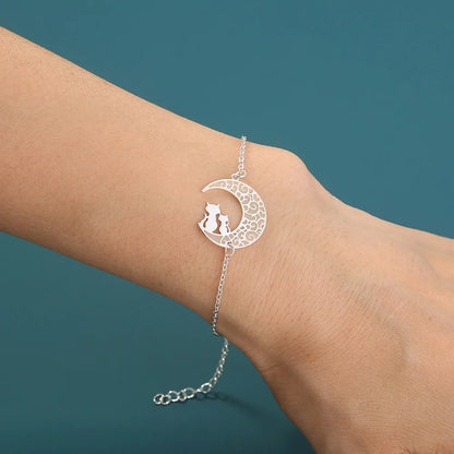 Hot-Selling Luminous Moon Bracelet Creative Simple Civet Cat Fluorescent Anklet Accessories