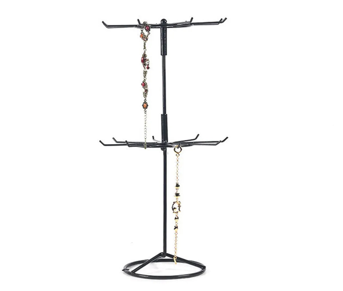 Hot Selling Rotating Jewelry Display Rack Double Necklace Rack Jewelry Storage Rack Mobile Phone Accessories Bead Hanger Wholesale