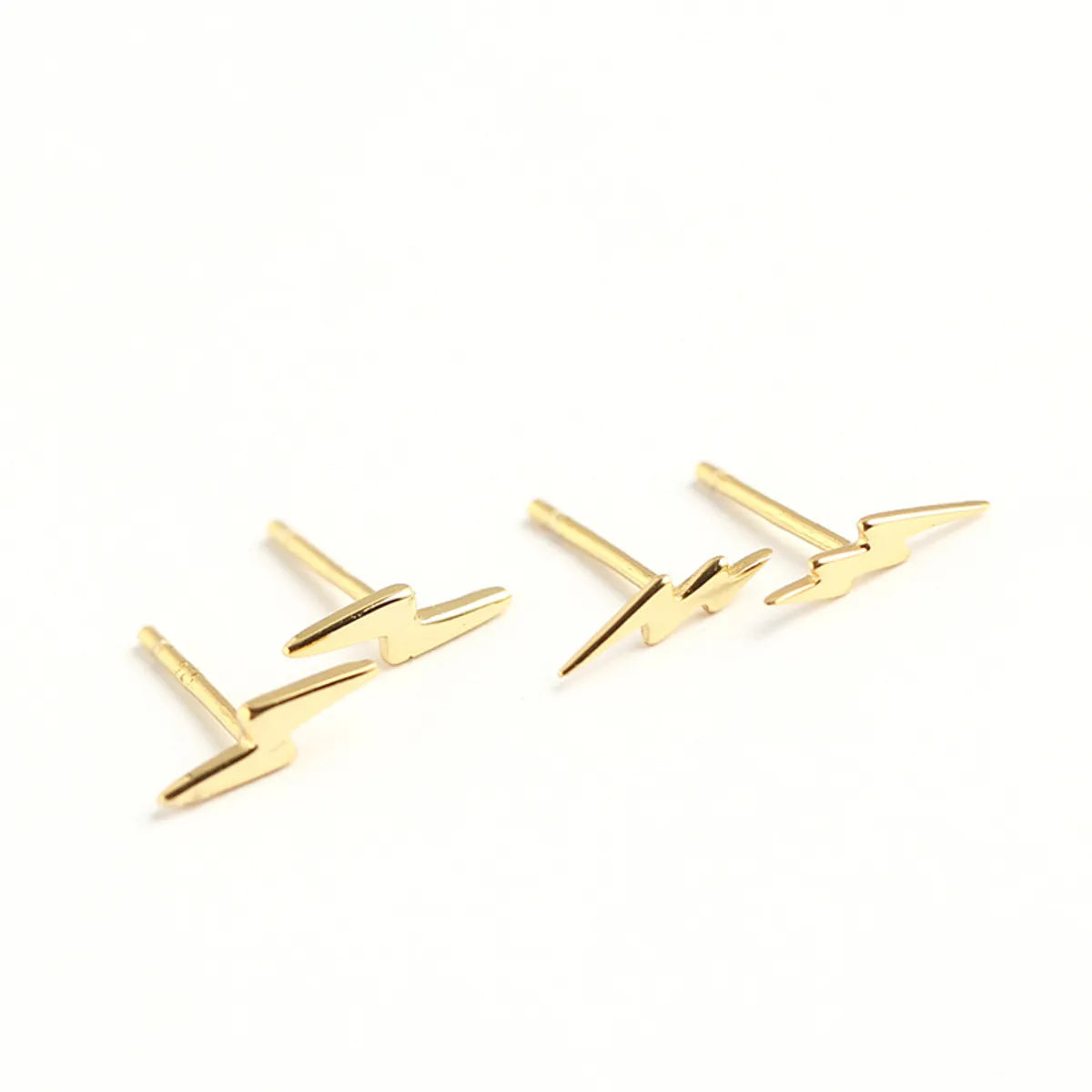 Simple Style Lightning Plating No Inlaid Earrings Ear Studs