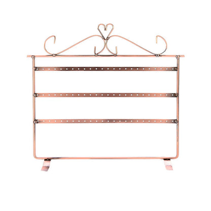 Hot-Selling Three-Tier Iron Display Rack Double-Sided Earring Storage Rack Wholesale Nihaojewelry