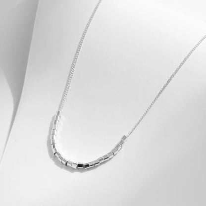 Ig Style Basic Simple Style Geometric Sterling Silver Plating Silver Plated Necklace