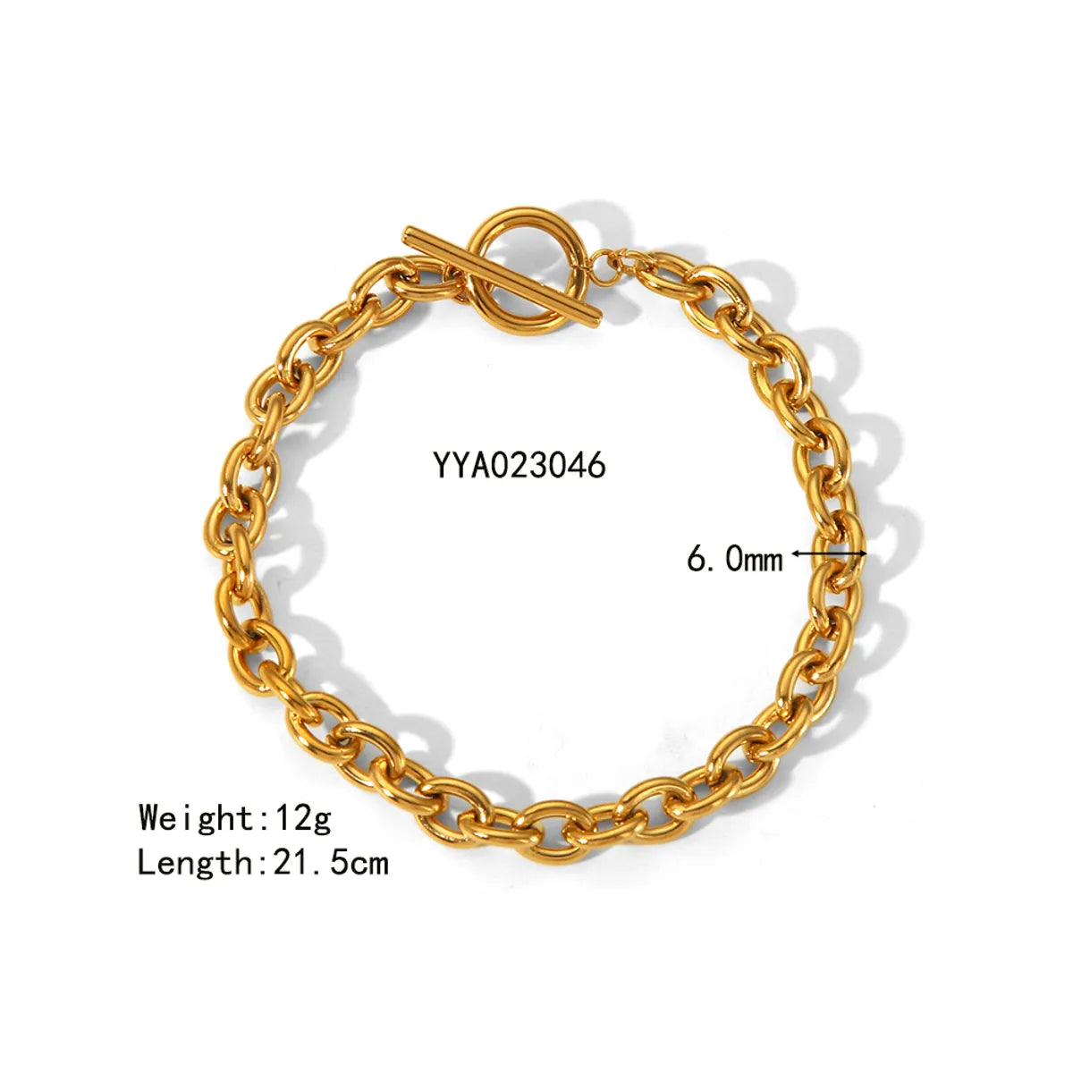 Wholesale Jewelry IG Style Beach Simple Style Geometric Solid Color 201 Stainless Steel 304 Stainless Steel 18K Gold Plated Stoving Varnish Anklet