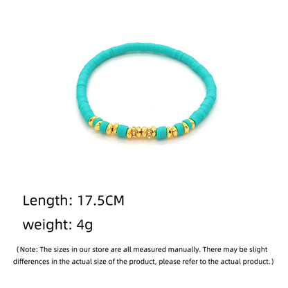 IG Style Bohemian Beach Geometric Beaded Soft Clay Copper Wholesale Bracelets