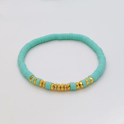 IG Style Bohemian Beach Geometric Beaded Soft Clay Copper Wholesale Bracelets