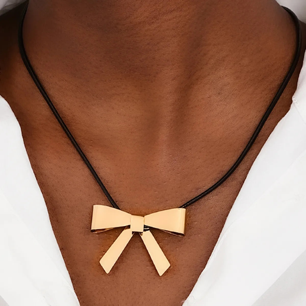 IG Style Bow Knot Alloy Wholesale Necklace