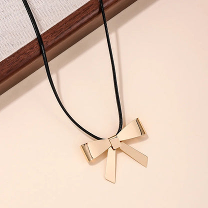 IG Style Bow Knot Alloy Wholesale Necklace