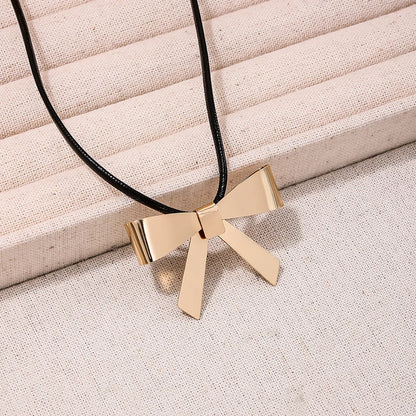 IG Style Bow Knot Alloy Wholesale Necklace