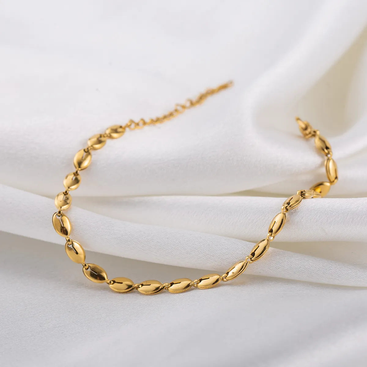 IG Style Casual Elegant Geometric Solid Color 304 Stainless Steel 18K Gold Plated Bracelets In Bulk