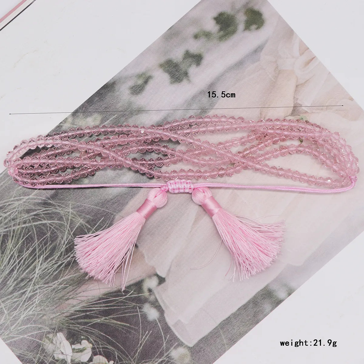 IG Style Casual Elegant Letter Heart Shape Artificial Crystal Glass Beaded Knitting Tassel Women's Bracelets