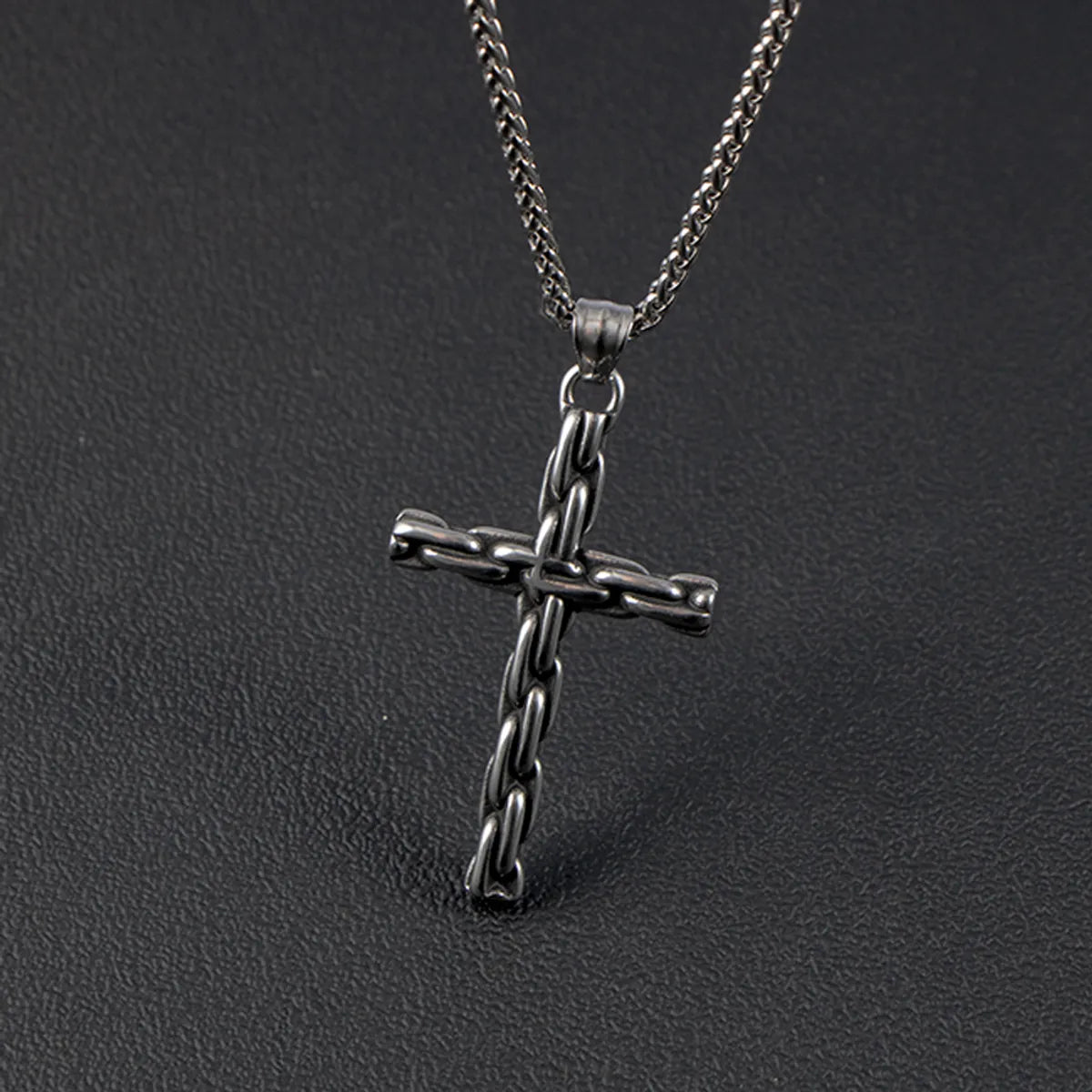 IG Style Casual Modern Style Cross Helmet Airplane 304 Stainless Steel Polishing Men'S Pendant Necklace