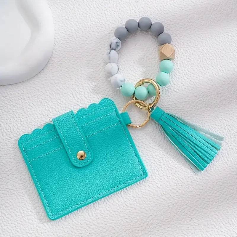 IG Style Casual Simple Style Bag Pu Leather Silica Gel Metal Beaded Birthday Keychain