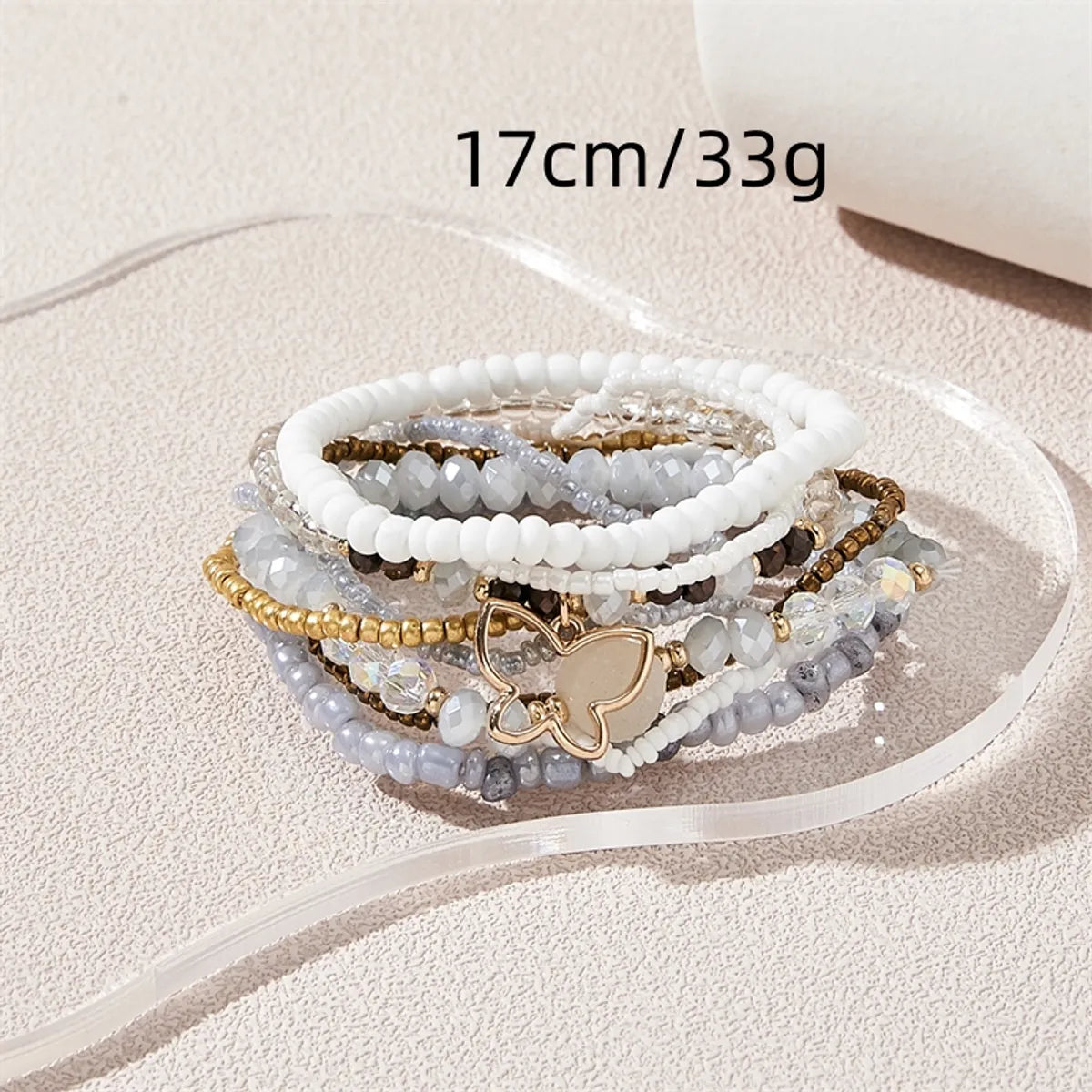 IG Style Casual Simple Style Butterfly Glass Beaded Hollow Out Women's Bracelets