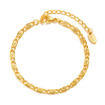 IG Style Casual Simple Style Geometric 201 Stainless Steel 18K Gold Plated Bracelets In Bulk